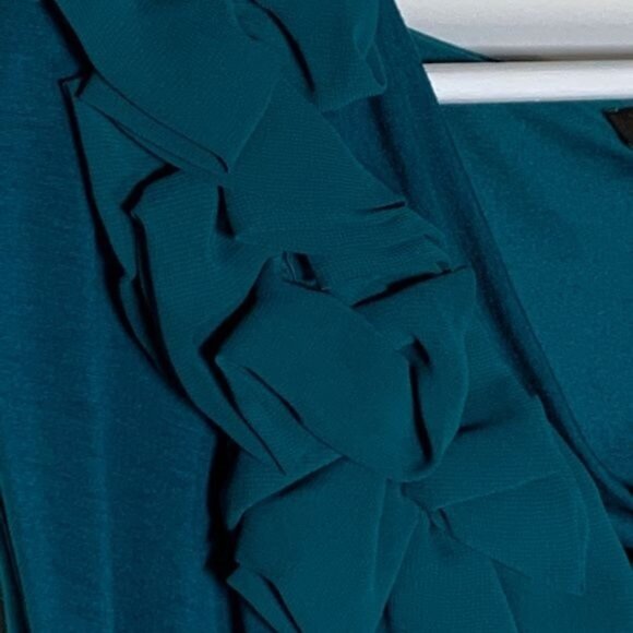 The Limited Teal Ruched Sheath Dress Women’s XS Stretch Work Office Party - Picture 5 of 9